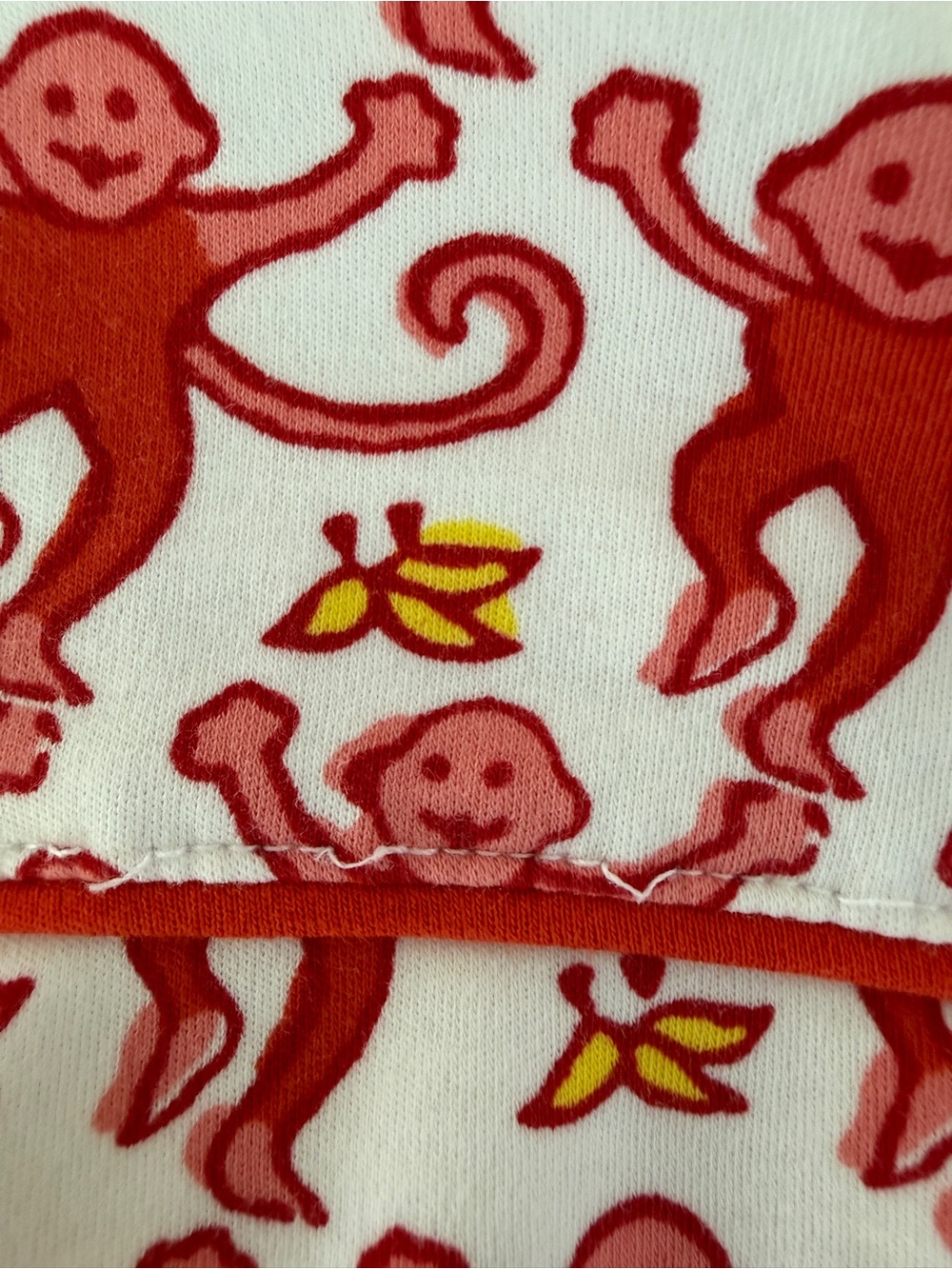 Roller Rabbit Red Monkey Short Pajama Set XS - Picture 4 of 4